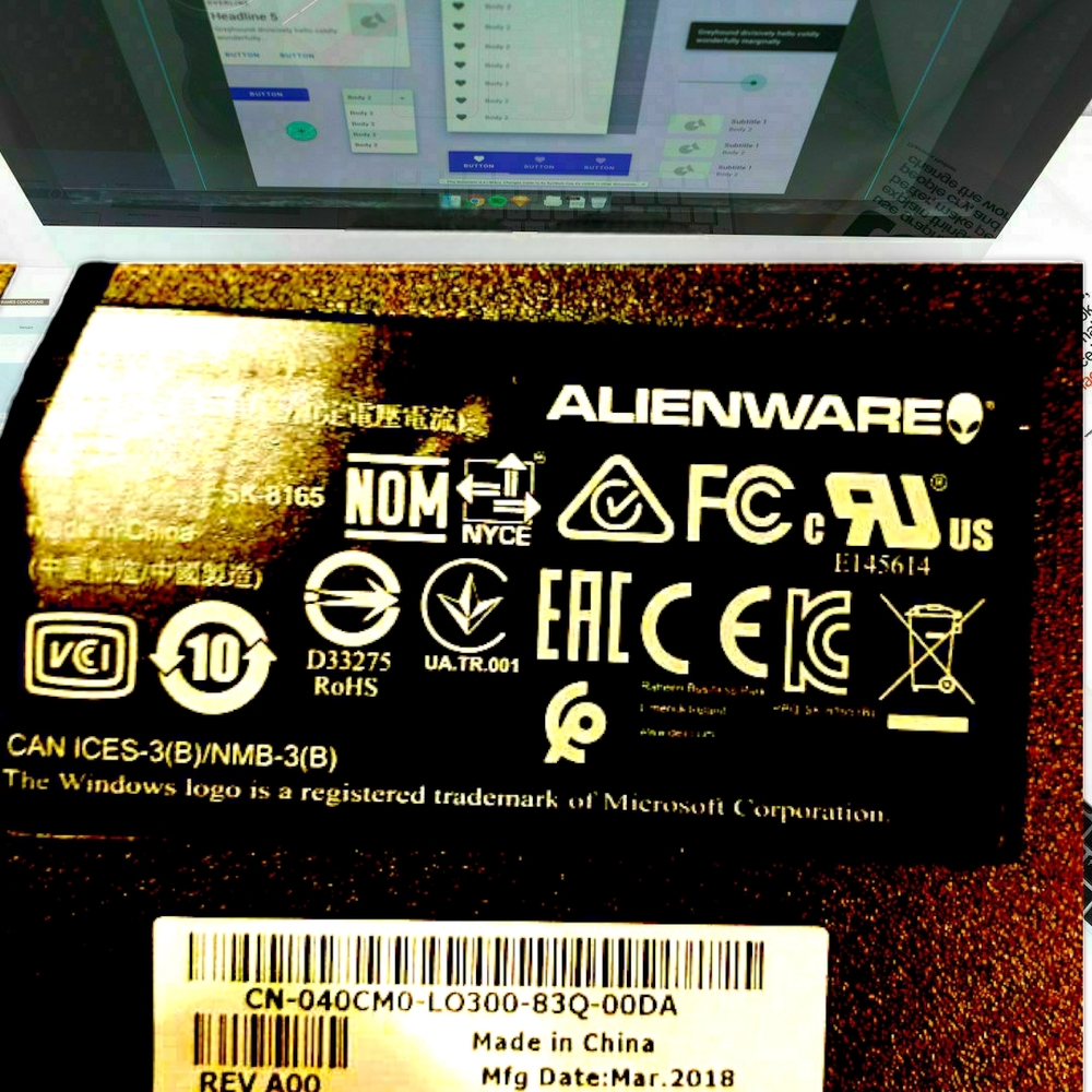 Dell AlienWARE Multimedia Black USB Keyboard 40CM0 SK-8165 (Tested & Works) - Picture 7 of 7